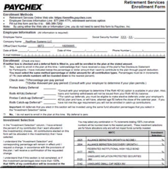Paychex - 401k